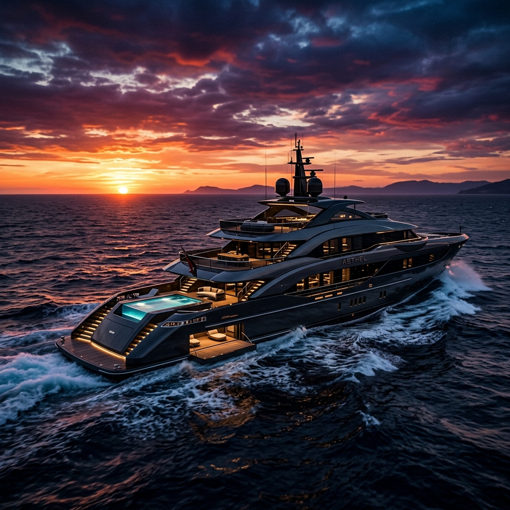 Luxurious Yacht Background